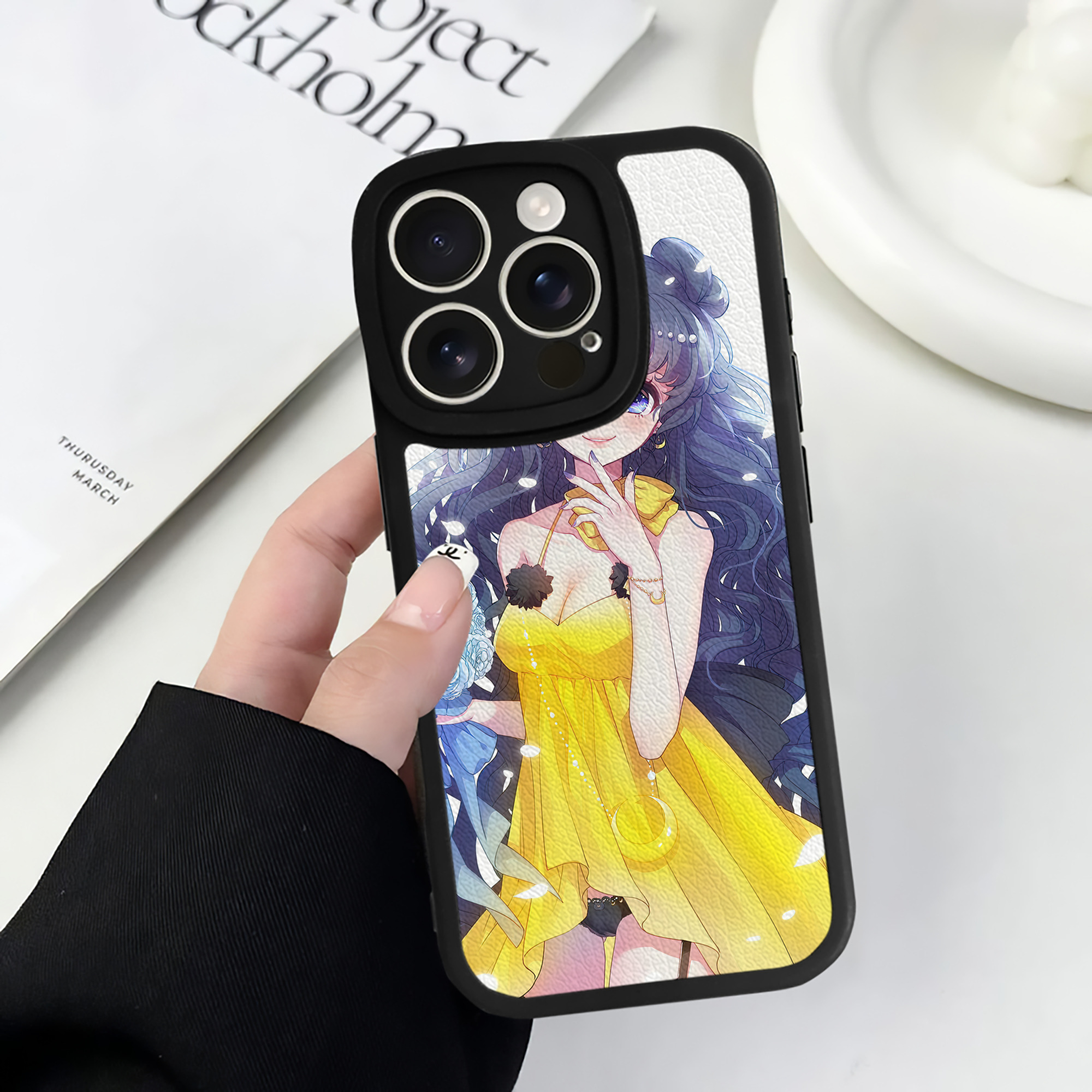 （画像用） 美少女戦士セーラームーン Sailor Moon 【iPhone 16シリーズ対応】シリコンスマホケース（レザー調） 材質：シリコン